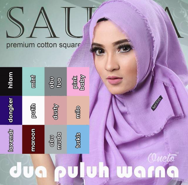 Kerudung Saudia Warna Milo Red Books