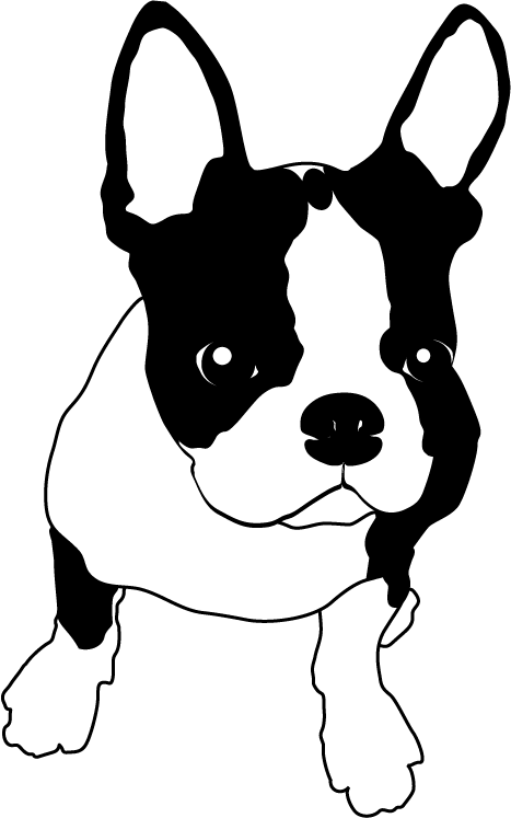 新鮮な犬 イラスト 白黒 最高の動物画像