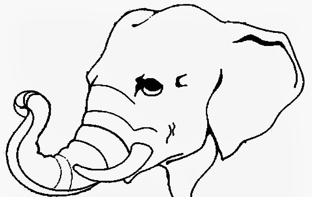 Sketsa Gajah Sederhana / 13+ Sketsa Gambar Gajah Terbaik dan Terlengkap jpg (1000x630)