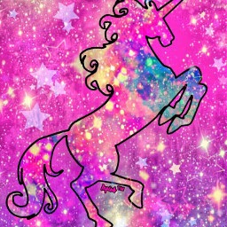 Gambar Wallpaper Unicorn Galaxy - Mat Zwart