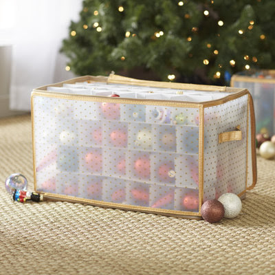 wayfair storage basics ornament christmas organizer count features craftdrawer