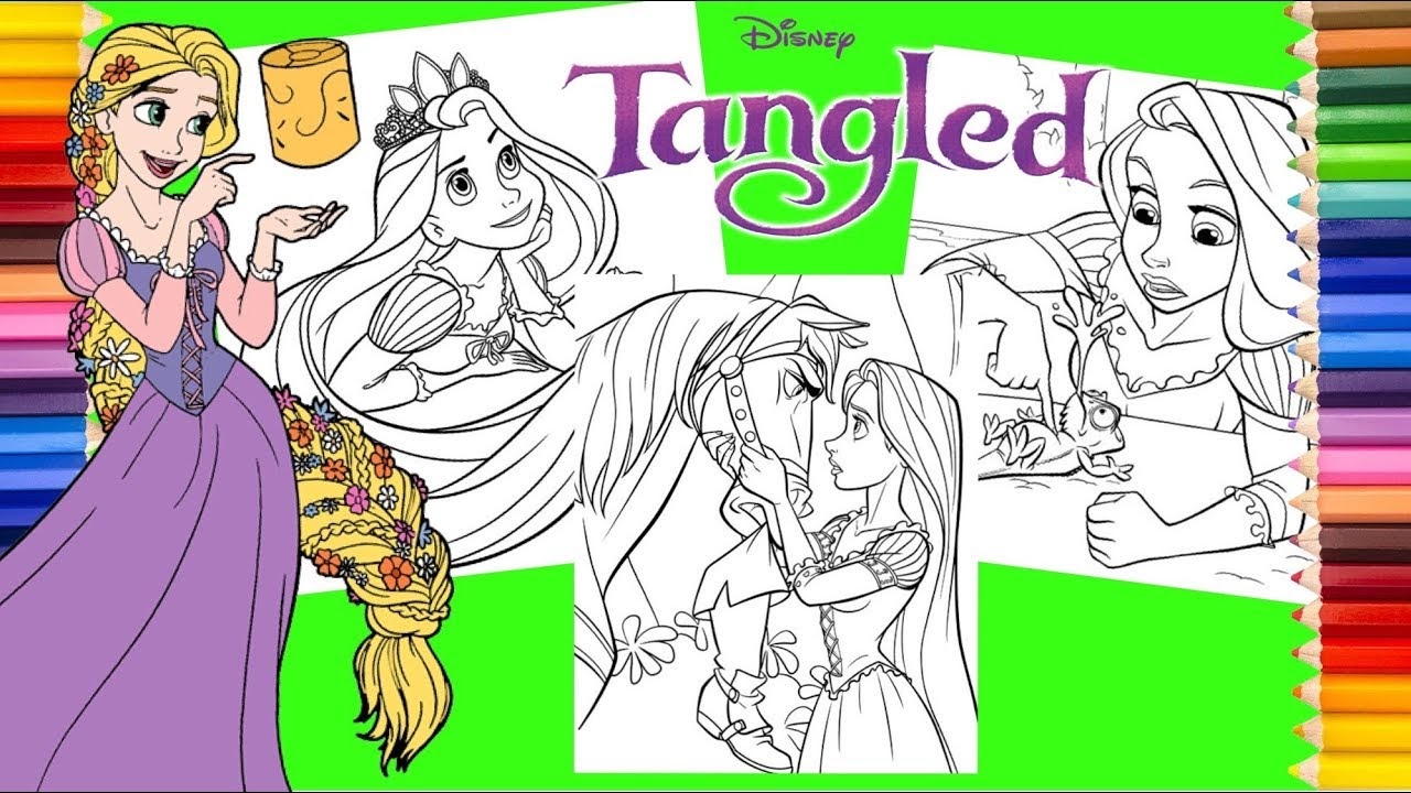 Download 104+ Rapunzel And Pascal S Coloring Pages PNG PDF File - All