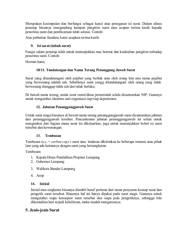 Penutup Surat Resmi Dalam Bahasa Inggris Surasmi L