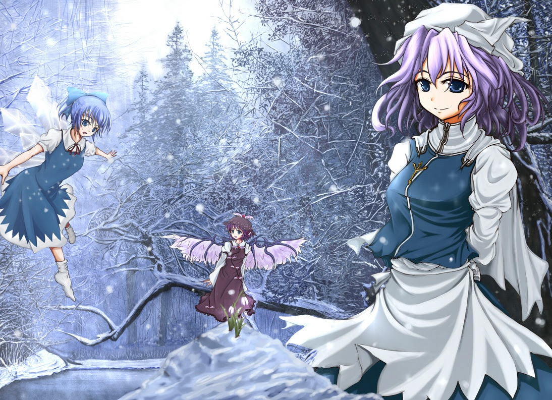 綺麗な東方 冬 壁紙 アニメ画像