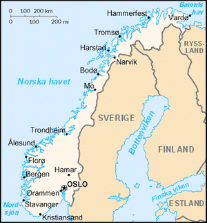 Nordnorge Karta | Karta östkusten