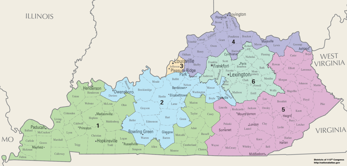 Kentucky Congressional District Map Living Room Design 2020