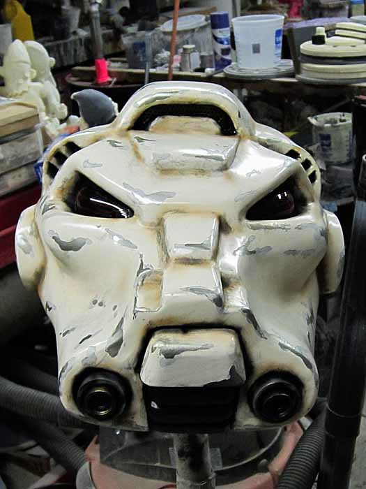 SM Terminator Helmet Airbrushed