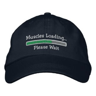 Muscles Loading Please Wait Embroidered Hat
