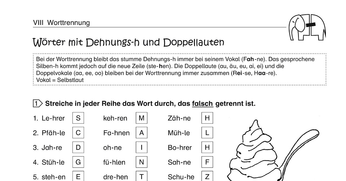 Arbeitsblätter Deutsch Klasse 4 - Worksheets