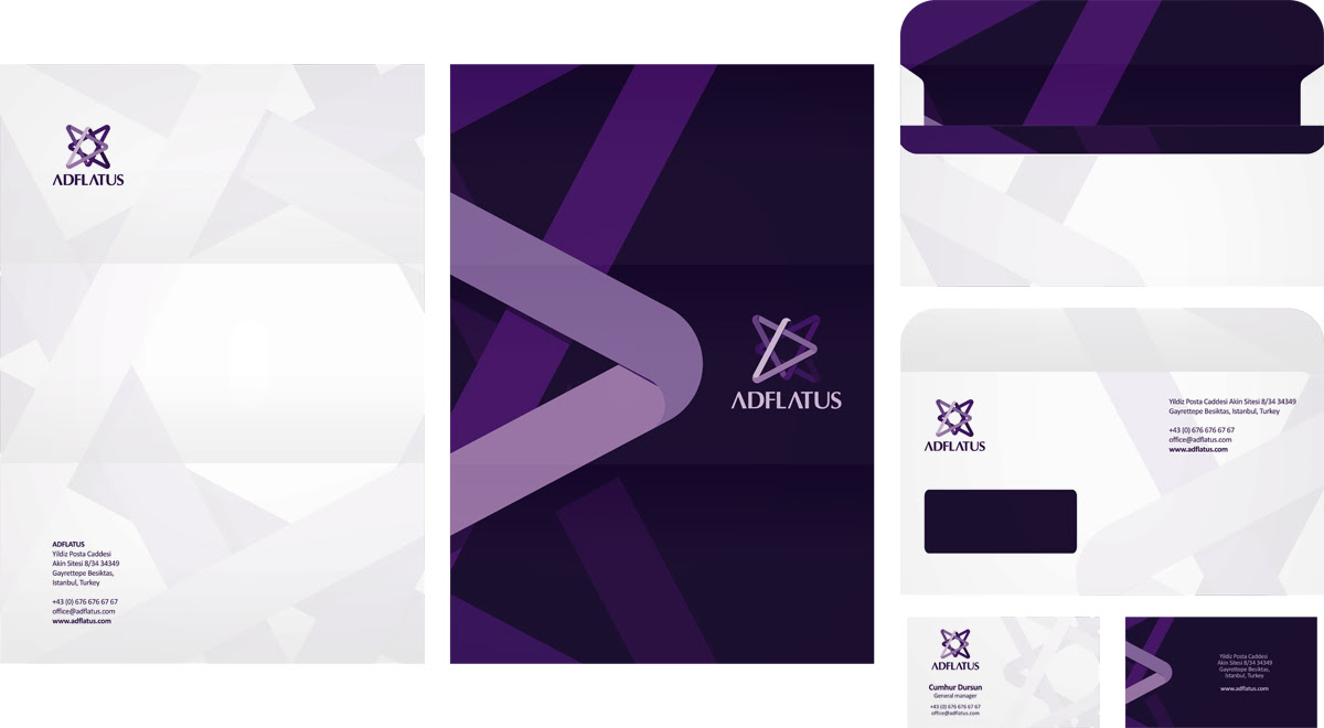 Stationery design, identity design, branding by Alex Tass