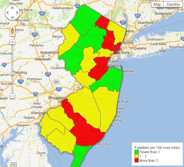 Nj Traffic Map
