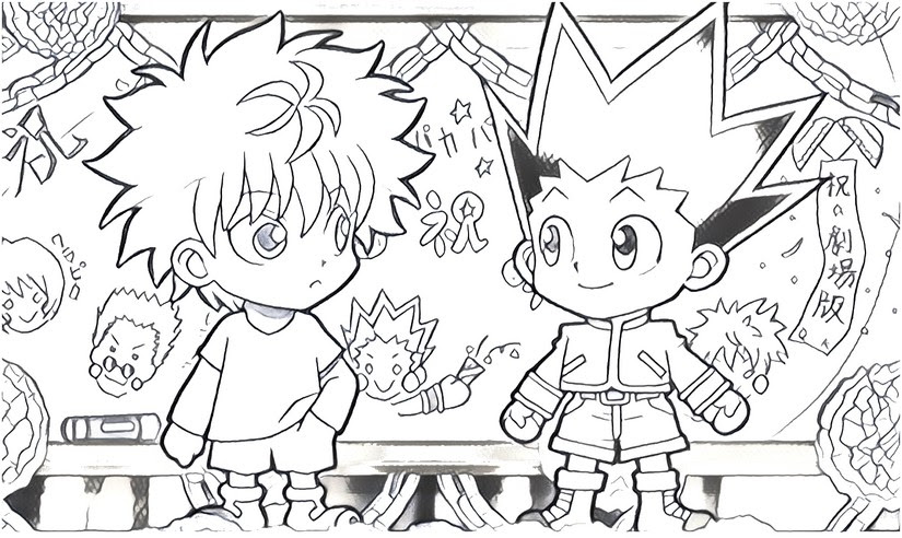 18 Hunter X Hunter Coloring Pages - Free Printable Coloring Pages