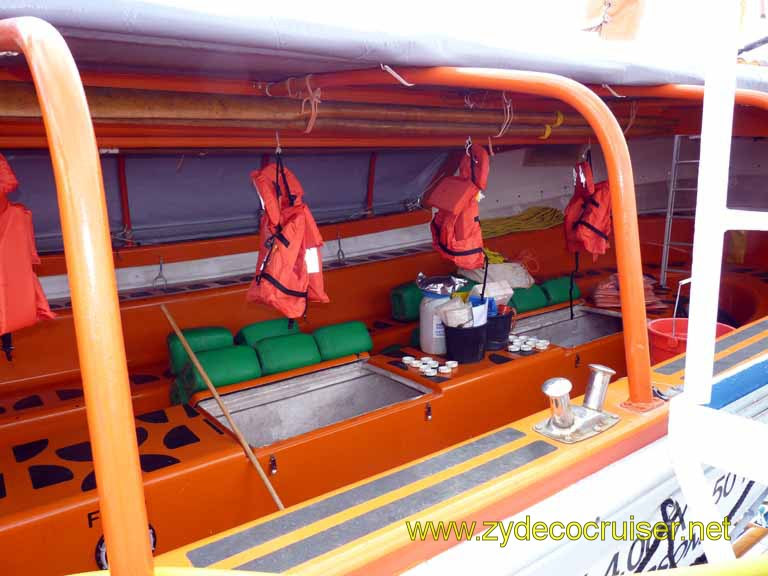 cruise lifeboat inside