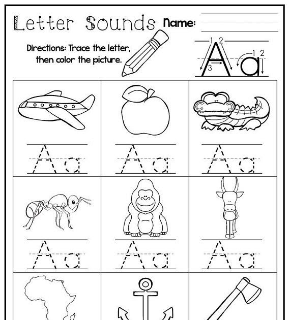 Letter A Worksheets For Preschool Printable - DLERET