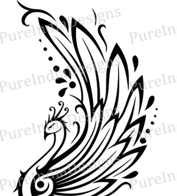 Vogel Bild Phonix Vogeltattoo Vorlage