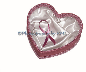 heart with a breast cancer ribbon