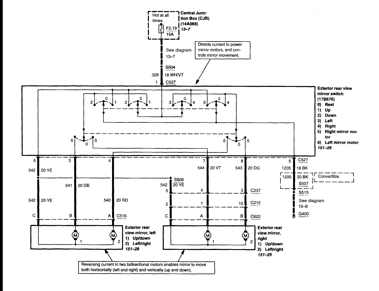 2001 ford excursion mirror wiring diagram