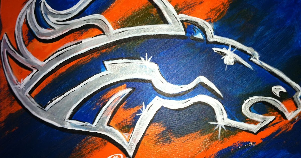Broncos Art Von Miller Denver Broncos Art Spiral
