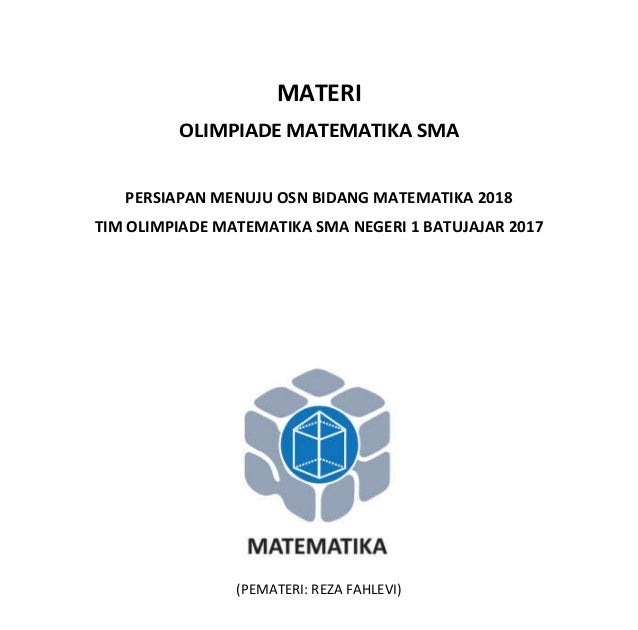 Kunci Jawaban Olimpiade Matematika Sma.pdf - Kumpulan Soal