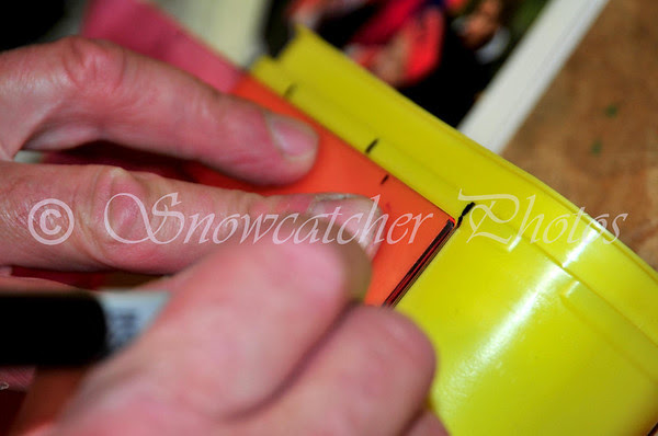 measure and mark the plastic measure and mark the plastic