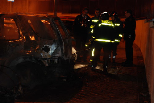 coche ardiendo en madrid