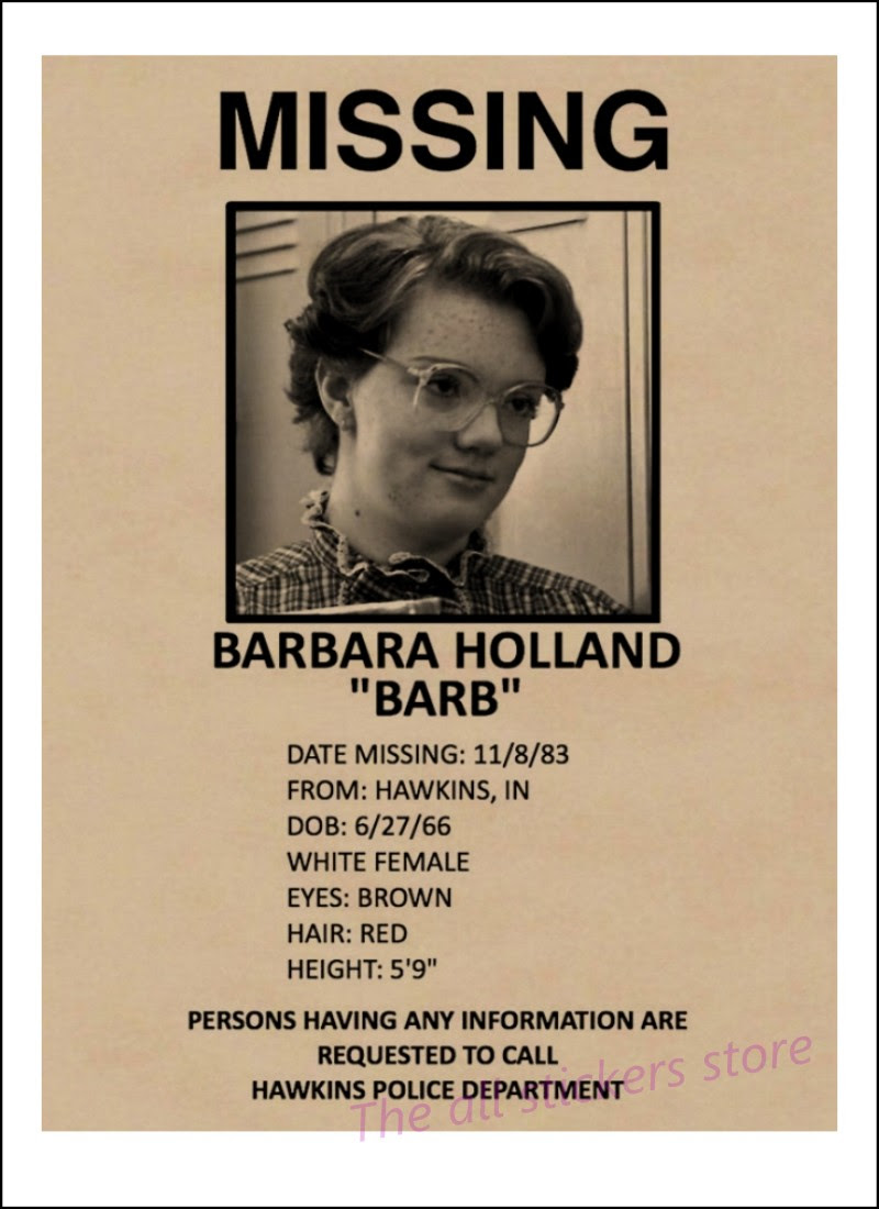 Will Byers Missing Poster Printable Free Asmaravillasdeelcampo