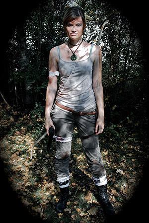 Costume inspired by Lara Croft from the new Tomb Raider game.