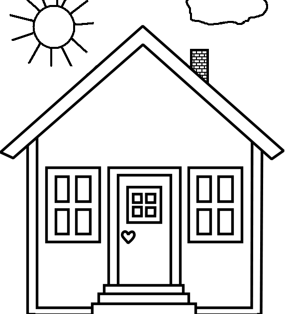 Home Picture For Colouring - HomeLooker