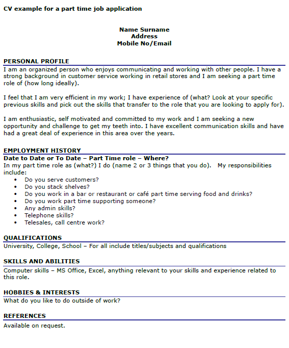 Apply For Part Time Jobs