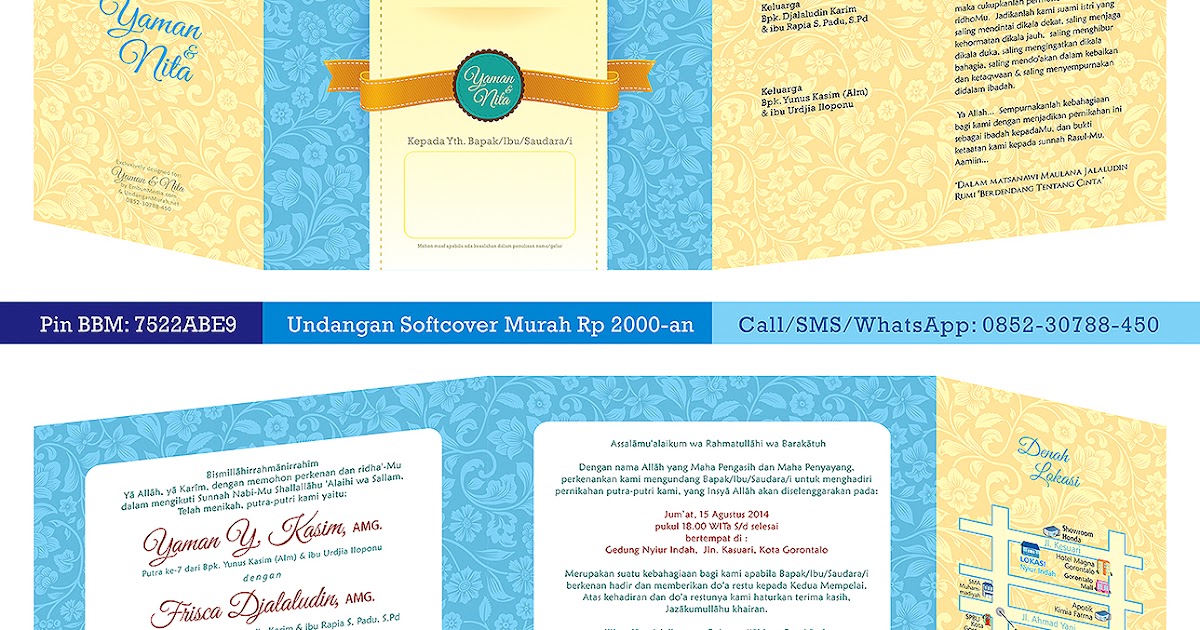 Harga Undangan Full Color