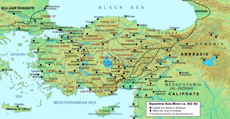 Η Μ. Ασία στα μέσα περ. του 9ου αι.