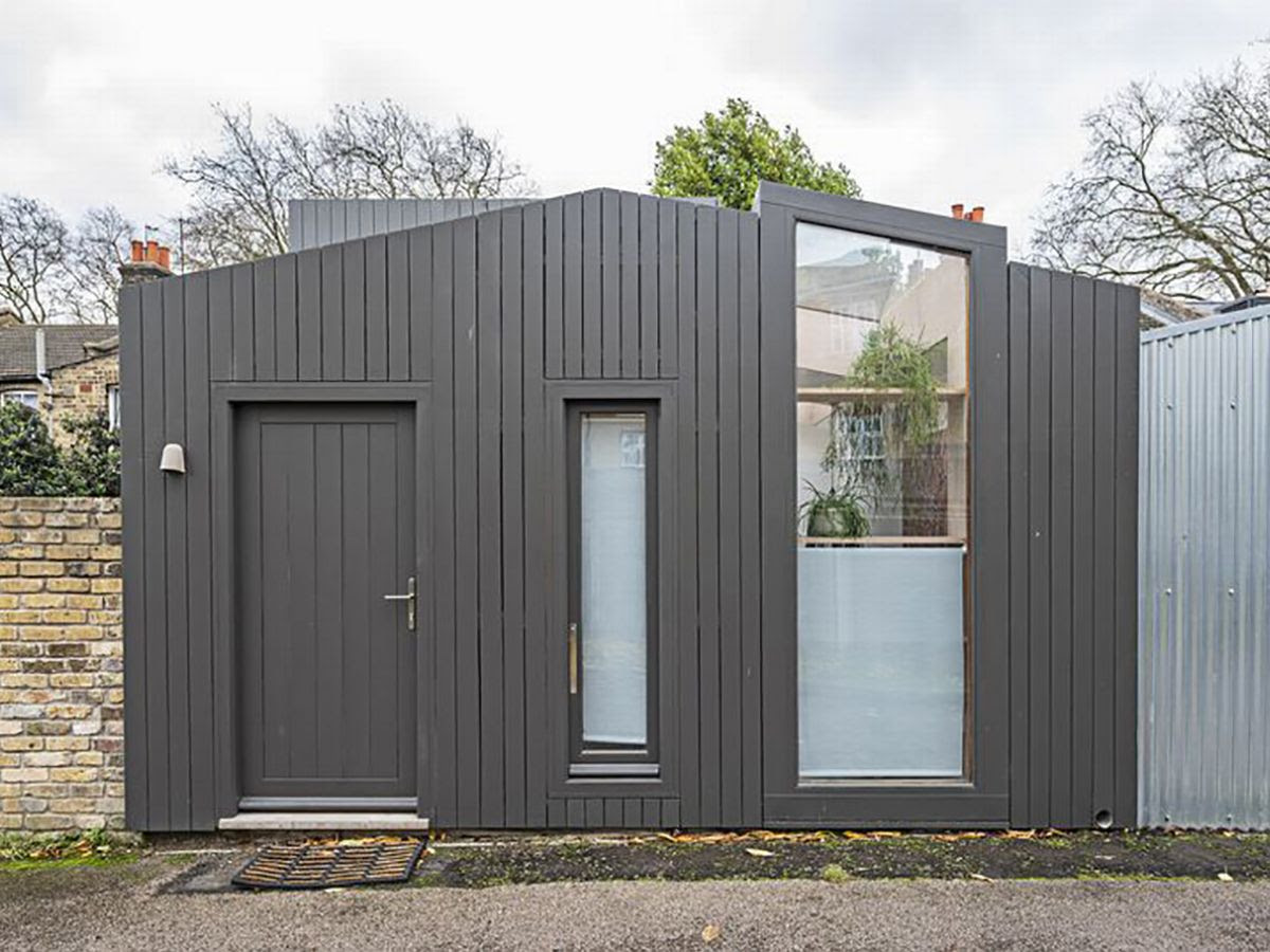 Inside tiny £430,000 one-bed and two-room home in London that looks like a garden shed