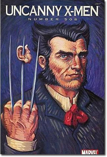 'What's that? I can't hear ya, bub.' Wolvie Art Appreciation