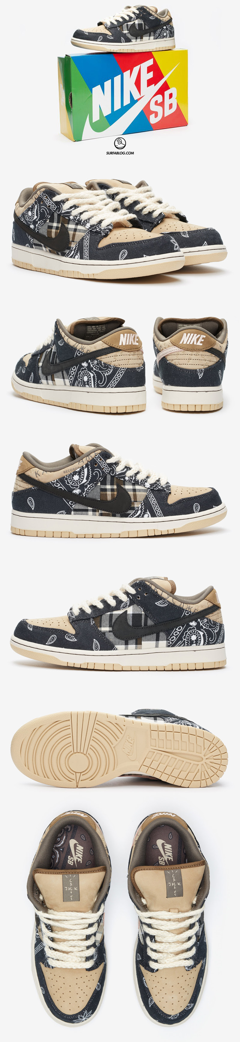 travis scott sb dunk box