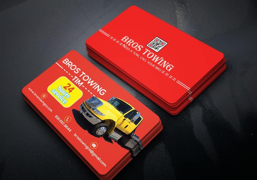 Tow Truck Business Card Ideas