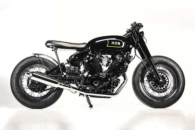 FORGET ABOUT IT. Greg Hageman’s ‘Fat Vinnie’ Yamaha Virago Bobber