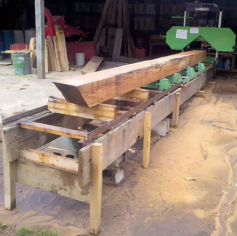 Hines Farm Blog Hines Farm Harbor Freight Sawmill Beginning Setup 
