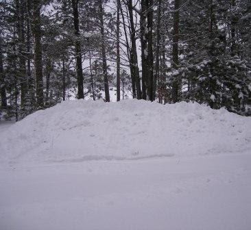 7' Pile of Snow at Cottage