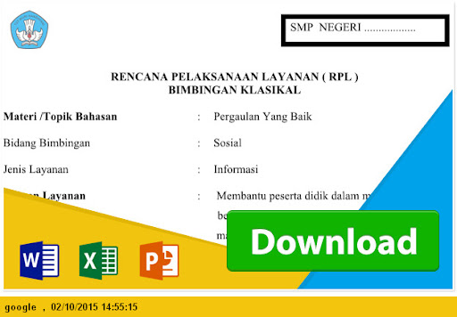 [Berkas Guru] RENCANA PELAKSANAAN LAYANAN ( RPL