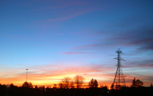 drive by sunset
