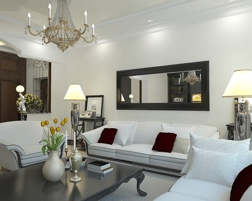 Mirror Wall Decor Ideas For Living Room Modern Architecture - Modern Living Room Wall Decor Ideas