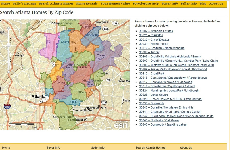 Zip Code Map Atlanta ~ AFP CV