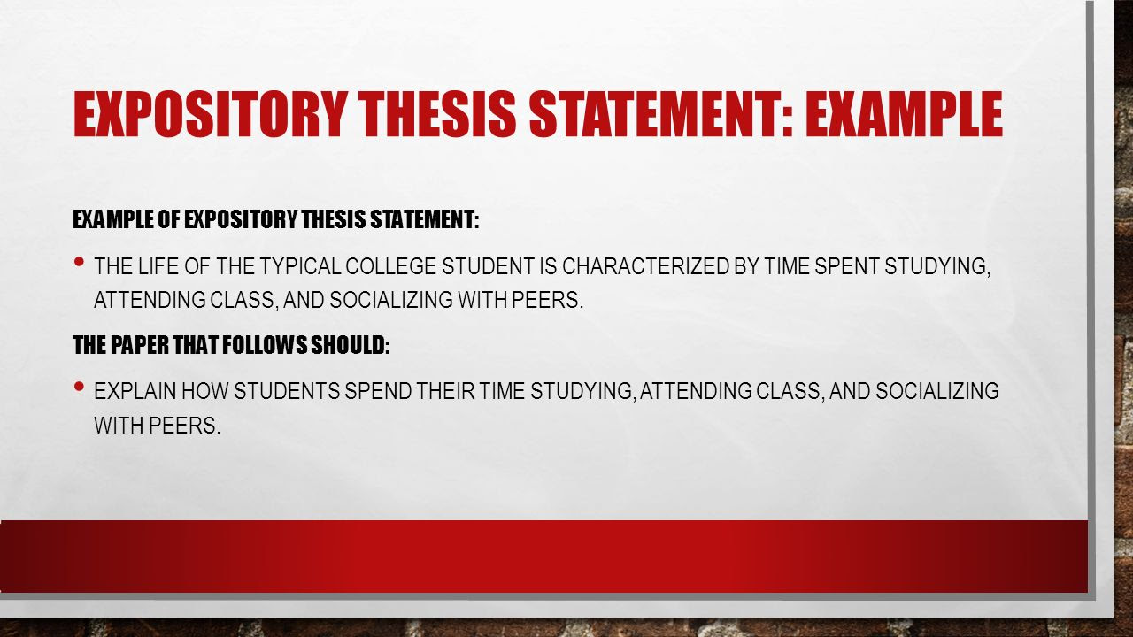 examples of explanatory thesis statement