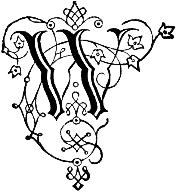 Decorative Letter W