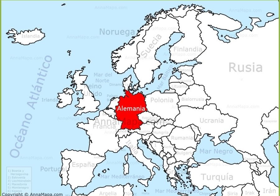 Alemania Mapa Mundi | Atlanta Mapa