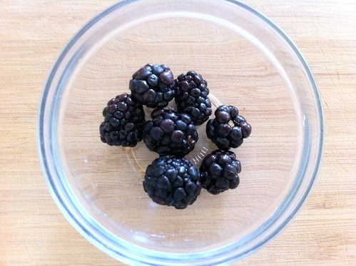 Reserved Blackberries for Garnish