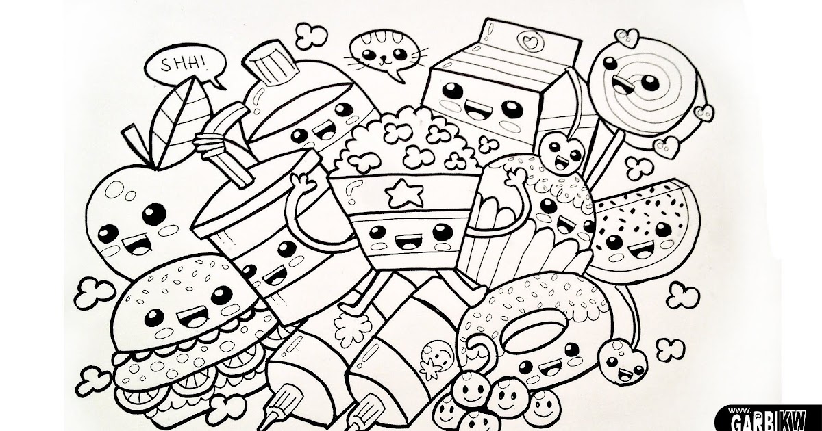 Kawaii Bilder Zum Ausmalen Essen Malvorlagen