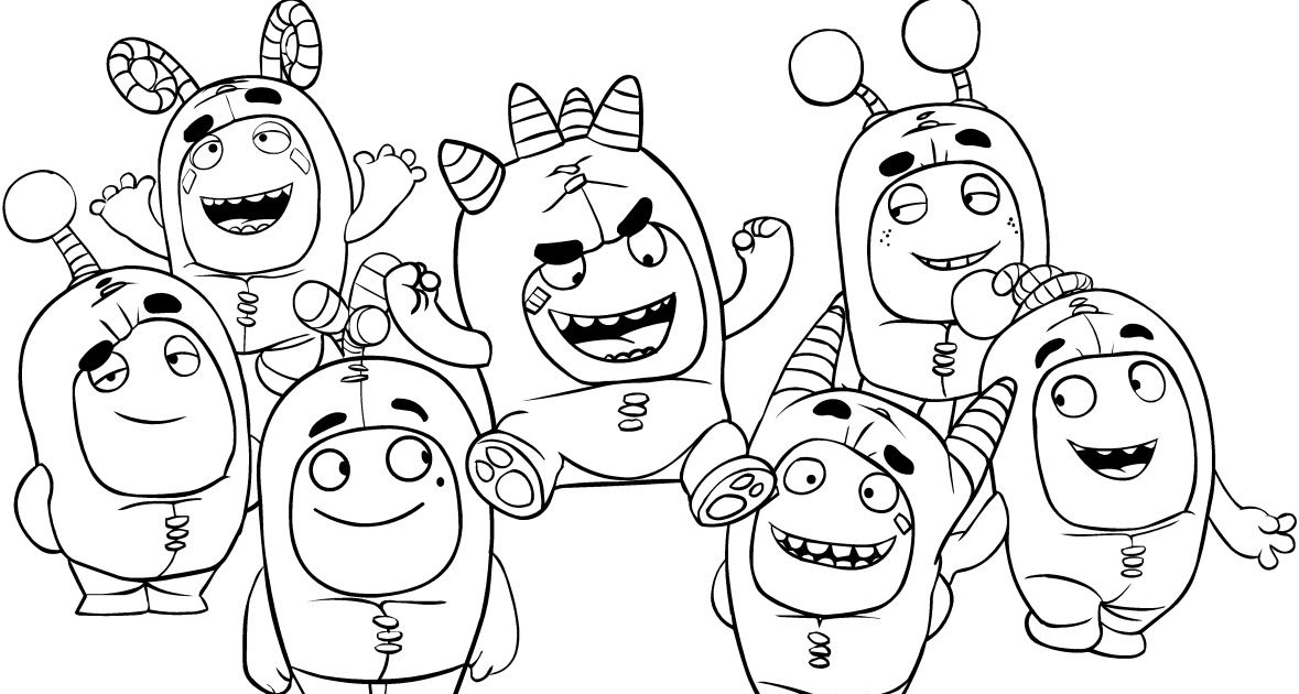 Oddbods Zee Coloring Pages - Tripafethna