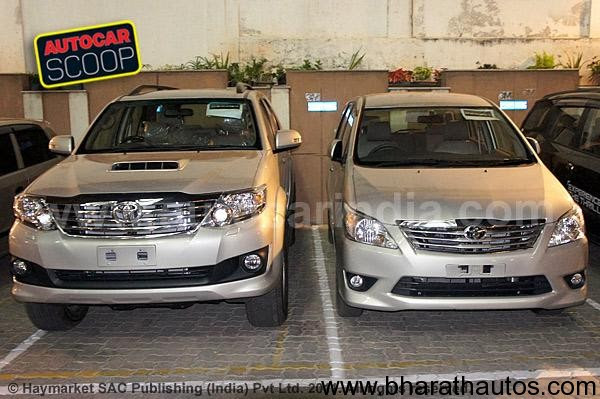 Spied – New Toyota Innova and Fortuner without camo in Bangalore Spied – New Toyota Innova and Fortuner without camo in Bangalore