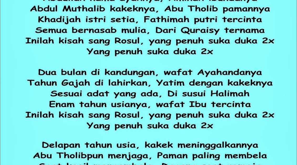 Lirik Ya Robbi Sholli Ala Muhammad Rumi Books